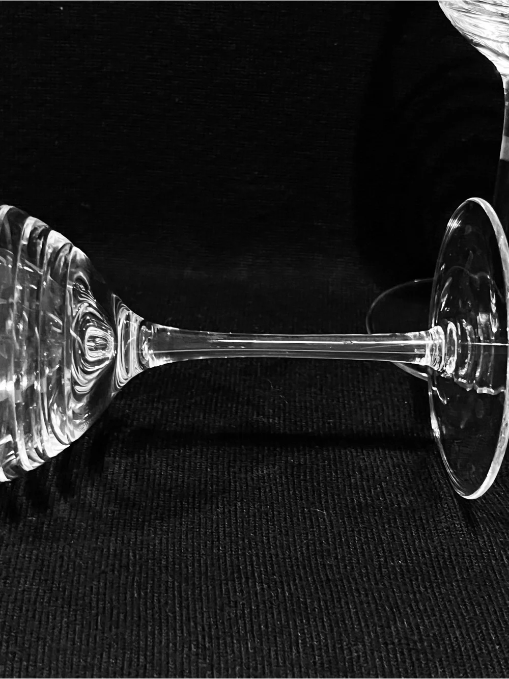 Vintage Luminarc Harena Cut Crystal Wine Glasses Set of 4 Made in France 8”